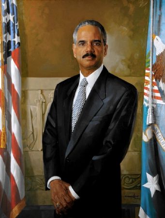 The Honorable Eric Himpton Holder Jr.
82nd Attorney General of the United States
Washington, D.C.
Oil on linen